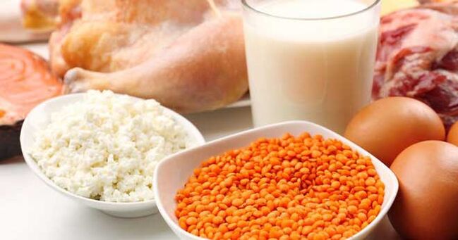 Products with protein